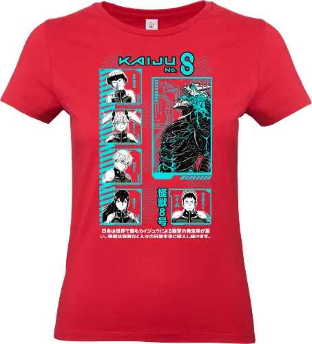 Kaiju No 8 – Defense Force Rising - kaiju no 8, monster anime, defense force, giant creature battle, action shonen, manga series, anime art - Standard T-Shirt (Women)