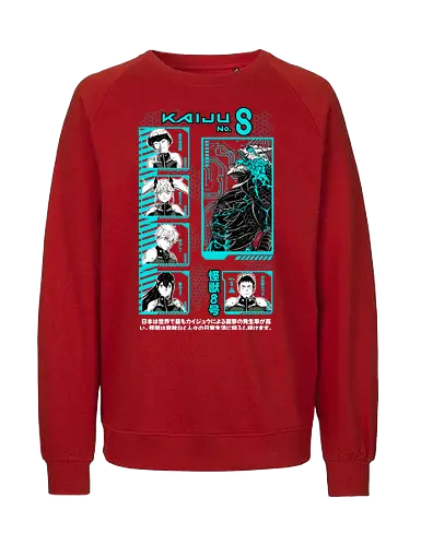 Kaiju No 8 – Defense Force Rising - kaiju no 8, monster anime, defense force, giant creature battle, action shonen, manga series, anime art - Fairtrade Sweatshirt