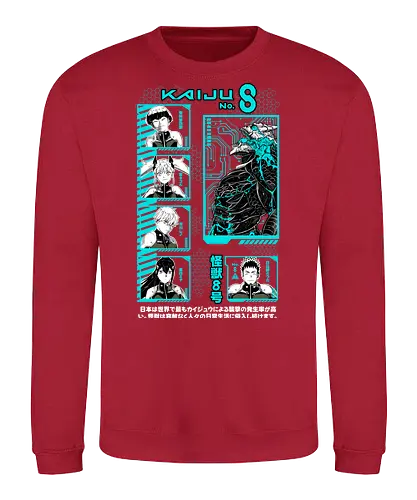 Kaiju No 8 – Defense Force Rising - kaiju no 8, monster anime, defense force, giant creature battle, action shonen, manga series, anime art - Sweatshirt