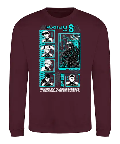 Kaiju No 8 – Defense Force Rising - kaiju no 8, monster anime, defense force, giant creature battle, action shonen, manga series, anime art - Sweatshirt