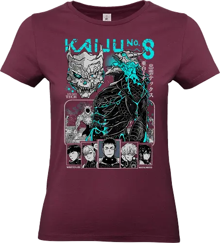 Kaiju No 8 – Monsters Among Us - kaiju no 8, kaiju attack, military anime, dark action manga, transformation hero, japanese anime, anime illustration - Standard T-Shirt (Women)