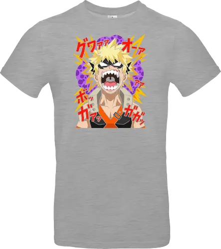 Explosive Rage Katsuki Bakugo Academia Anime Graphic