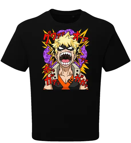 Explosive Rage Katsuki Bakugo Academia Anime Graphic