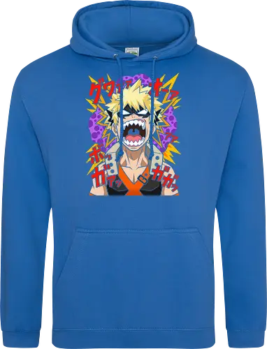 Explosive Rage Katsuki Bakugo Academia Anime Graphic