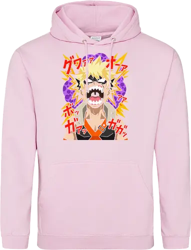 Explosive Rage Katsuki Bakugo Academia Anime Graphic