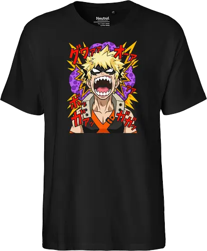 Explosive Rage Katsuki Bakugo Academia Anime Graphic