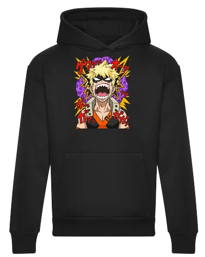 Explosive Rage Katsuki Bakugo Academia Anime Graphic