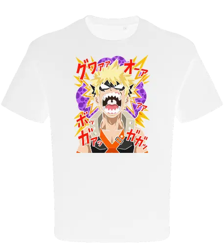 Explosive Rage Katsuki Bakugo Academia Anime Graphic