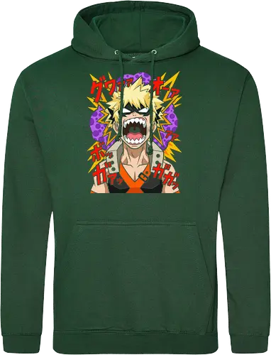 Explosive Rage Katsuki Bakugo Academia Anime Graphic