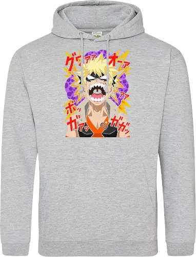 Explosive Rage Katsuki Bakugo Academia Anime Graphic
