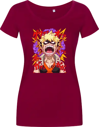 Explosive Rage Katsuki Bakugo Academia Anime Graphic