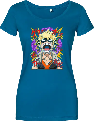 Explosive Rage Katsuki Bakugo Academia Anime Graphic