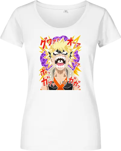 Explosive Rage Katsuki Bakugo Academia Anime Graphic