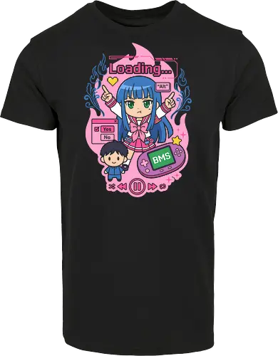Loading Alt Kawaii Gamer Girl Retro Handheld Console Graphic