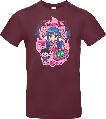 Loading Alt Kawaii Gamer Girl Retro Handheld Console Graphic