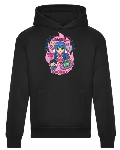 Loading Alt Kawaii Gamer Girl Retro Handheld Console Graphic