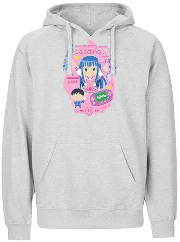 Loading Alt Kawaii Gamer Girl Retro Handheld Console Graphic - loading screen parody top, cute gaming enthusiast gift, vibrant anime illustration tee, trendy internet culture fashion, handheld gaming fan apparel, loading alt girl shirt, kawaii gamer t-shirt, retro handheld console graphic tee, anime school girl streetwear, pixel art aesthetic clothing, pink and blue vaporwave design, cyber kawaii apparel, gaming status bar top, alt fashion t-shirt, harajuku gamer girl merch, bms console graphic, 2000s nostalgia clothing, aesthetic anime girl shirt, pixel heart streetwear - Fairtrade Hoodie