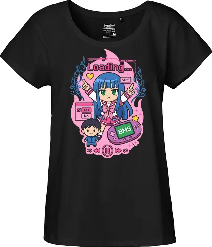 Loading Alt Kawaii Gamer Girl Retro Handheld Console Graphic