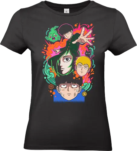 "Psychic Awakening" Mob Shigeo Kageyama Retro Anime - mob psycho 100 shirt, shigeo kageyama t-shirt, reigen arataka graphic tee, psychic awakening apparel, dimple ekubo anime design, supernatural shonen streetwear, neon anime aesthetic clothing, 100 percent mob top, psychic aura graphic shirt, spirit hunter anime merch, shigeo kageyama fan gear, unique anime art shirt, supernatural comedy merch, quirky anime fan gift, vibrant manga illustration, reigen and mob t-shirt, psychic power aesthetic, bold anime character top, urban anime fashion - Standard T-Shirt (Women)
