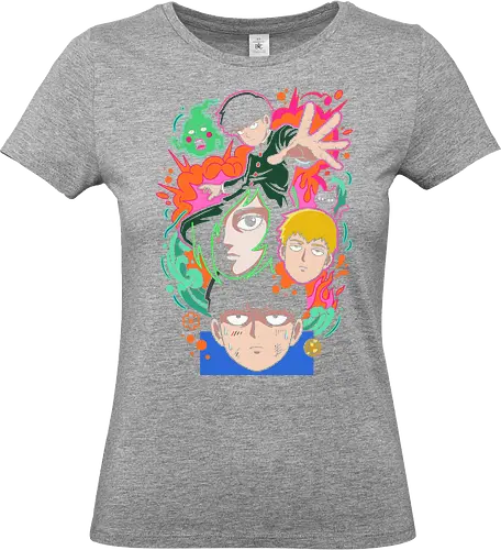 "Psychic Awakening" Mob Shigeo Kageyama Retro Anime - mob psycho 100 shirt, shigeo kageyama t-shirt, reigen arataka graphic tee, psychic awakening apparel, dimple ekubo anime design, supernatural shonen streetwear, neon anime aesthetic clothing, 100 percent mob top, psychic aura graphic shirt, spirit hunter anime merch, shigeo kageyama fan gear, unique anime art shirt, supernatural comedy merch, quirky anime fan gift, vibrant manga illustration, reigen and mob t-shirt, psychic power aesthetic, bold anime character top, urban anime fashion - Standard T-Shirt (Women)