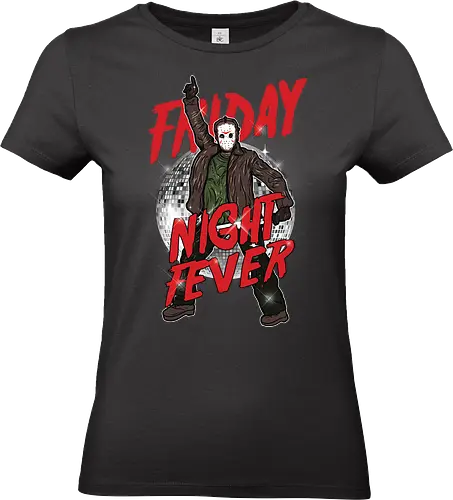 Friday Night Fever - Jason Voorhees Disco - klassischer terror, jason voorhees t-shirt, freitag der 13, slasher film, horror kleidung, disco fieber, teetan, hockey maske, crystal lake, schwarzer humor, kino mashup, 80er horror, kultfilm, horror comedy, sean cunningham - Standard T-Shirt (Women)