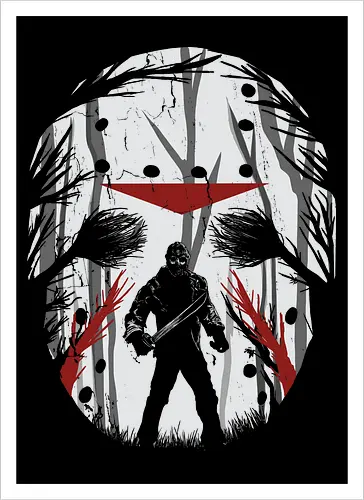 Crystal Lake Schatten - Jason Voorhees Kunst