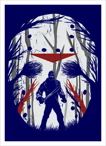 Crystal Lake Schatten - Jason Voorhees Kunst