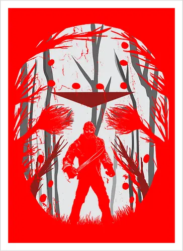 Crystal Lake Schatten - Jason Voorhees Kunst