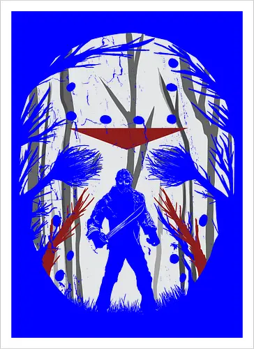 Crystal Lake Schatten - Jason Voorhees Kunst