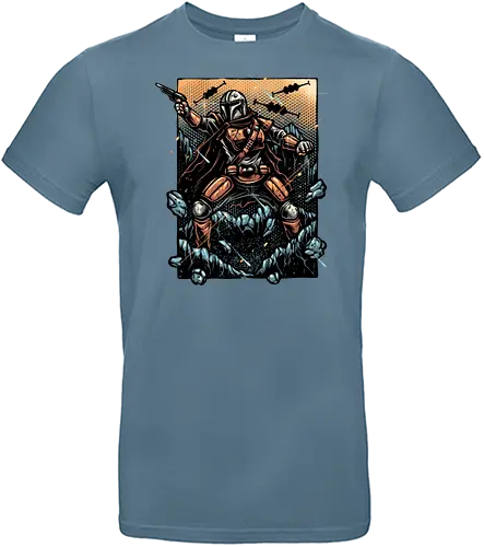 Attack of the Bounty Hunter - Movie, film, galaxy, galactic, space, droids, heroes, character, fictional - Standard T-Shirt