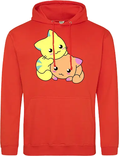 Gatos Amarillos y Naranjas Relajantes