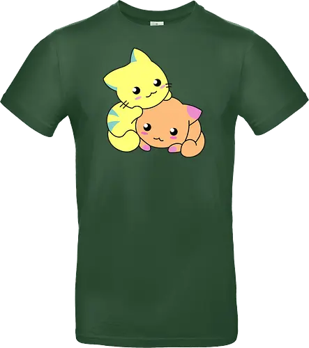 Gatos Amarillos y Naranjas Relajantes