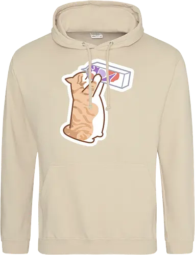 Gato Naranja Bebe Leche