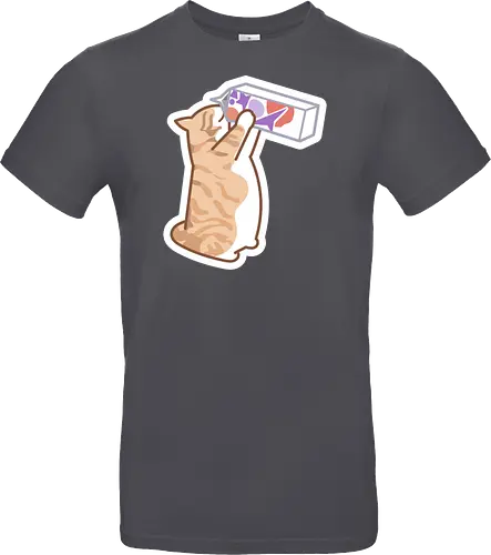 Gato Naranja Bebe Leche