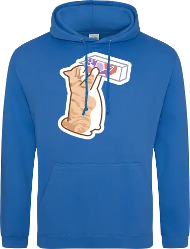 Gato Naranja Bebe Leche