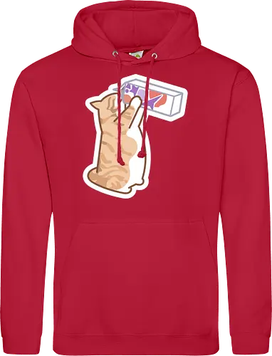 Gato Naranja Bebe Leche