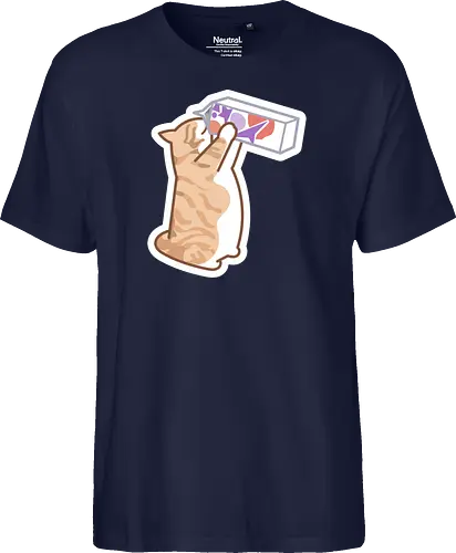 Gato Naranja Bebe Leche