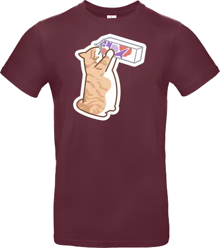 Gato Naranja Bebe Leche