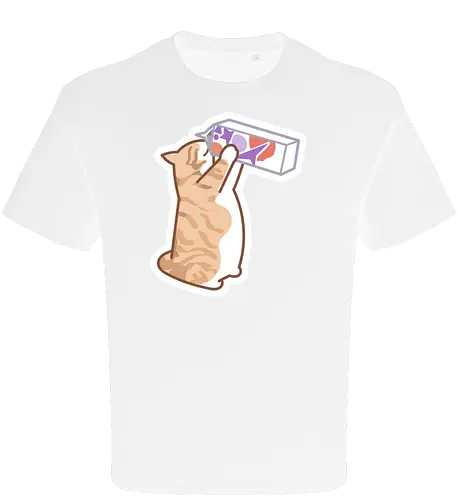 Gato Naranja Bebe Leche