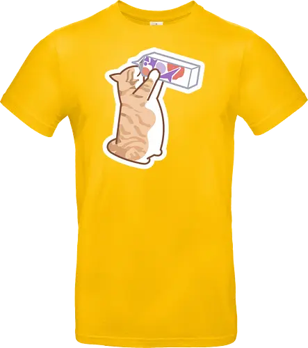 Gato Naranja Bebe Leche