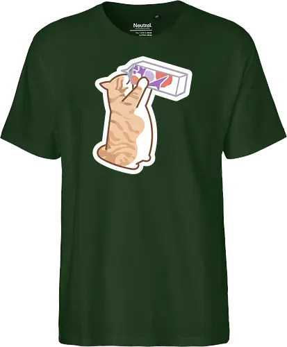 Gato Naranja Bebe Leche