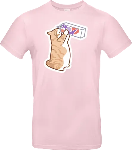 Gato Naranja Bebe Leche