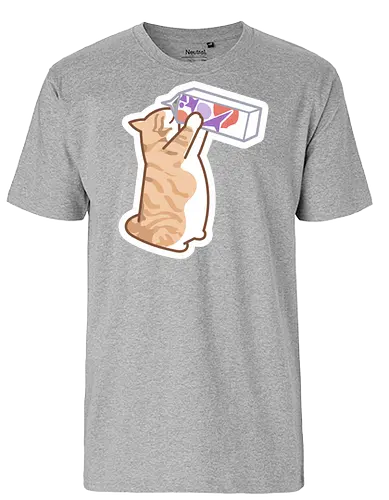 Gato Naranja Bebe Leche - Mascota, Fanart, Alimento, Sediento, Proteína, Gato, Animal, Animales, Gatito, Bebiendo, Beber, Leche, Gatos, Gordo, Naranja, Gato Lindo, Gatos Lindos - Fairtrade T-Shirt