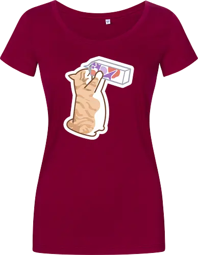 Gato Naranja Bebe Leche