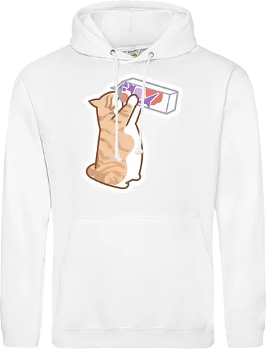 Gato Naranja Bebe Leche