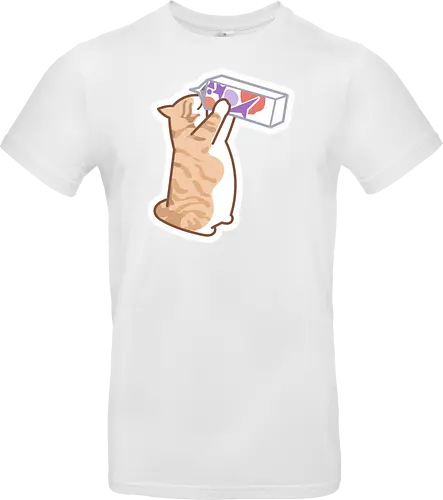 Gato Naranja Bebe Leche