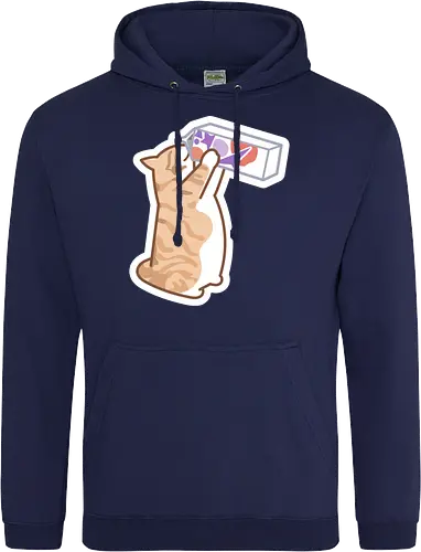 Gato Naranja Bebe Leche