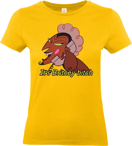 It's Britney Bitch - him powerpuff girls shirt, its britney bitch t-shirt, funny cartoon mashup tee, him ppg graphic shirt, 90s cartoon nostalgia clothing, y2k pop culture apparel, sassy devil character design, retro telephone anime art, funny villain t-shirt, queer coded character merch, ironic meme streetwear, pink devil graphic top, powerpuff girls fan gift, britney spears parody shirt, aesthetic 2000s fashion, flamboyant villain t-shirt, humorous pop music mashup, bold character illustration, trendy cartoon parody clothing - Standard T-Shirt (Women)