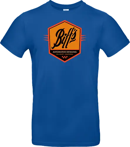 Biff Automotive Detailing - movie, Future, automotive, biff tannen, brute, delorean, doc brown, film, high school, hollywood, hoverboard, marty mcfly, retro, time travel, villain - Standard T-Shirt