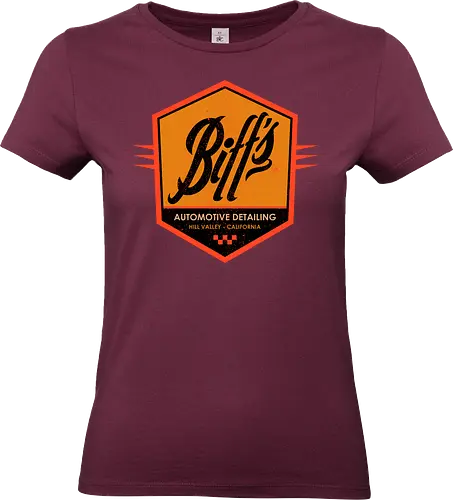 Biff Automotive Detailing - movie, Future, automotive, biff tannen, brute, delorean, doc brown, film, high school, hollywood, hoverboard, marty mcfly, retro, time travel, villain - Standard T-Shirt (Women)